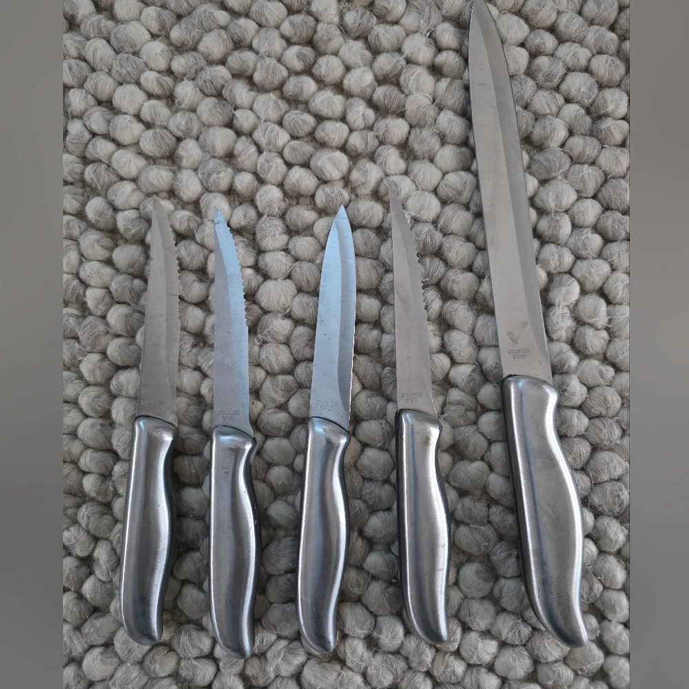 Tools Of The Trade Stainless Steel Steak Knives Serrated Slicing Knife Paring